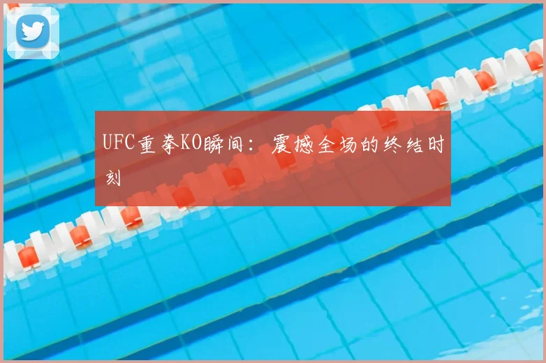 UFC重拳KO瞬间：震撼全场的终结时刻